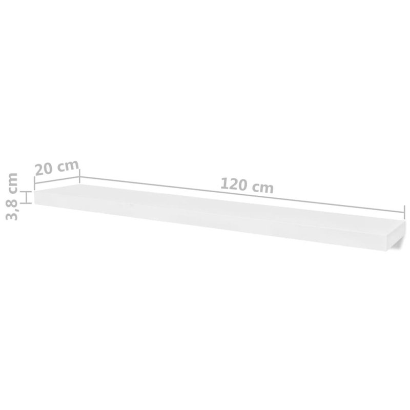 Latitude Run® Wall Shelves Floating Shelves Wall Mounted Display Shelves for Book DVD & Reviews